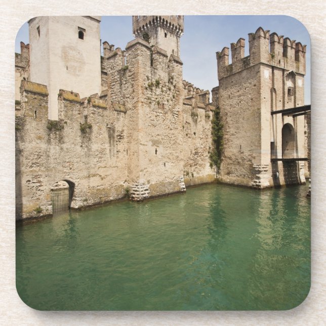 Posavasos Castillo de Scaliger, Sirmione, provincia de Bresc (Frente)