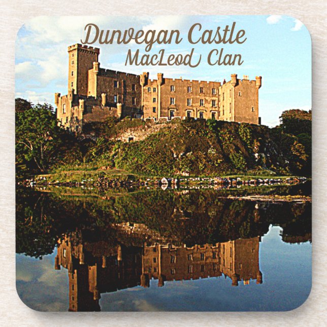 Posavasos Castillo Dunvegan - Clan MacLeod escocés (Frente)