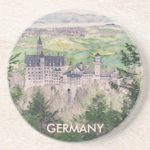 Posavasos Castillo Retro Neuschwanstein en Alemania