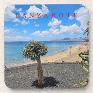 Posavasos Castillos con vistas a la playa de Lanzarote
