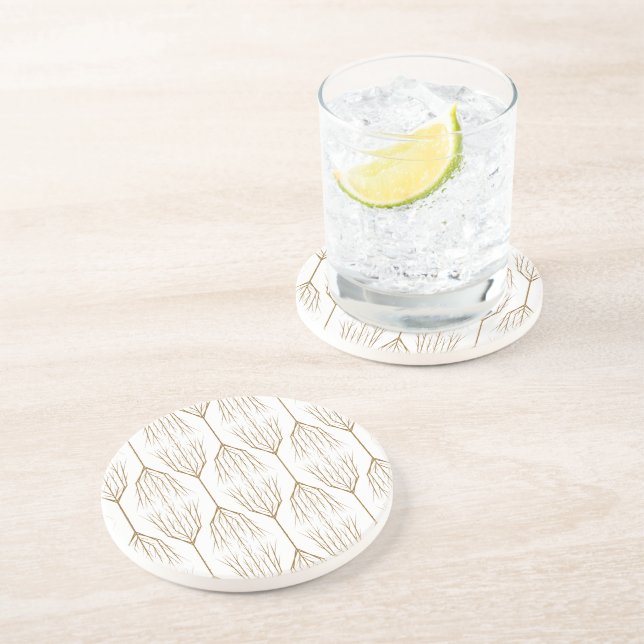 Posavasos Castillos de arenisca para árboles de invierno (Lado)