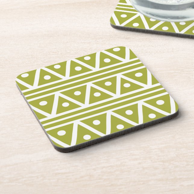 Posavasos Castillos de azteca verde (Lado Izquierdo)