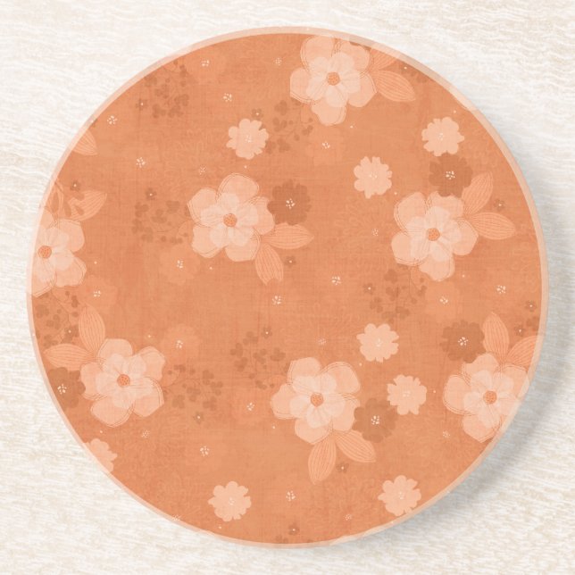 Posavasos Castillos de flores de otoño (Frente)