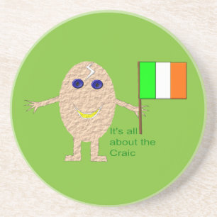 Posavasos Castillos de huevo de Irlanda patrióticos