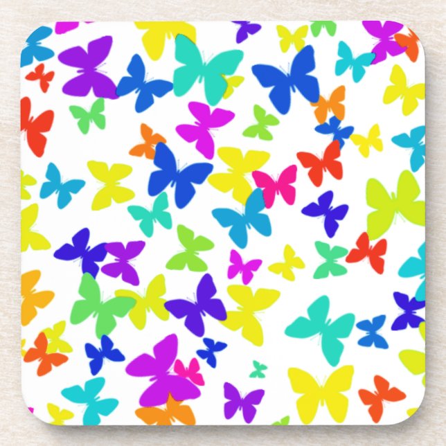 Posavasos Castillos de mariposa de verano (Frente)