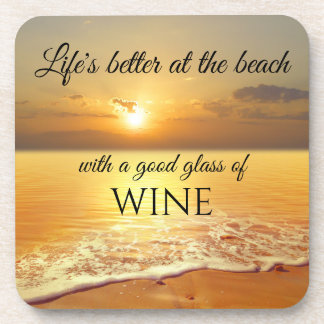Posavasos Castillos de vino Golden Sunset Beach