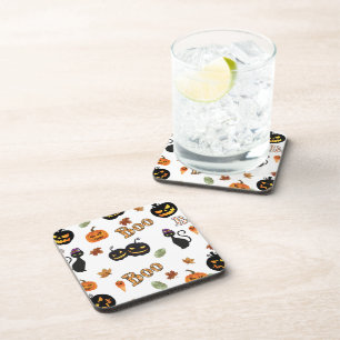 Posavasos Cat Boo Halloween