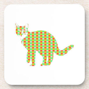 Posavasos Cat con patrones