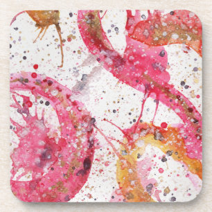 Posavasos Catastro abstracto de acuarelas