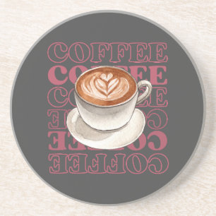 Posavasos catastro con tema de café