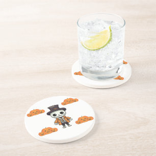 Posavasos Catastro de esqueletos de Halloween