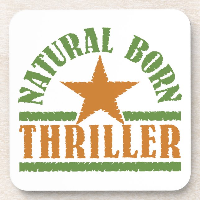 Posavasos Catastro del personalizado de Thriller Nacido en N (Frente)