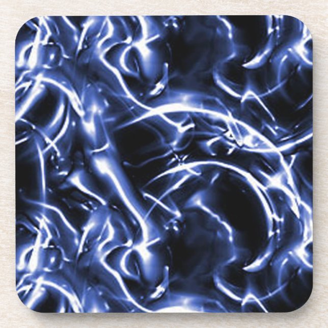 Posavasos Catastro eléctrico azul (Frente)