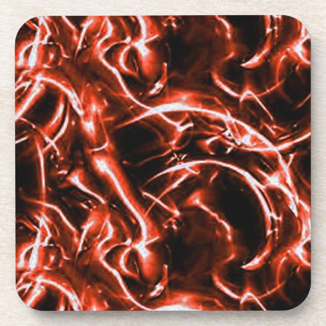 Posavasos Catastro eléctrico rojo (Frente)