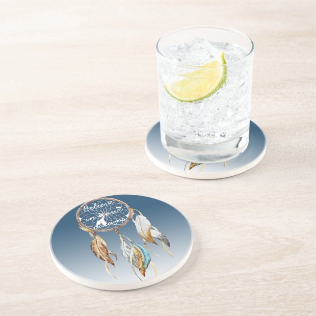 Posavasos Catcher del sueño del Ombre Azul de la Marina insp (Lado)