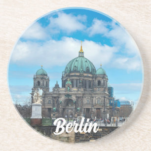 Posavasos Catedral de Berlín y torre de televisión en Berlín
