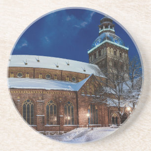 Posavasos Catedral de Domo en la plaza Dome en Riga, Letonia