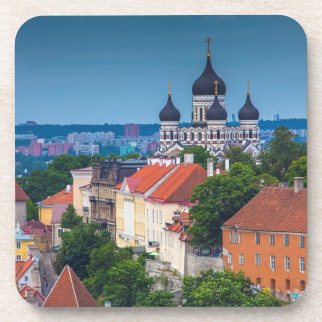 Posavasos Catedral y paisaje urbano| Estonia (Frente)