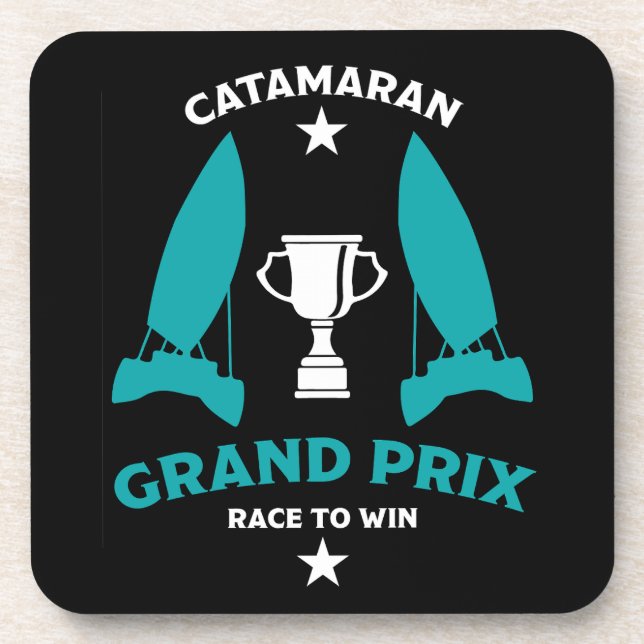 Posavasos Catermaran Hidrofoil Carreras de velero (Frente)