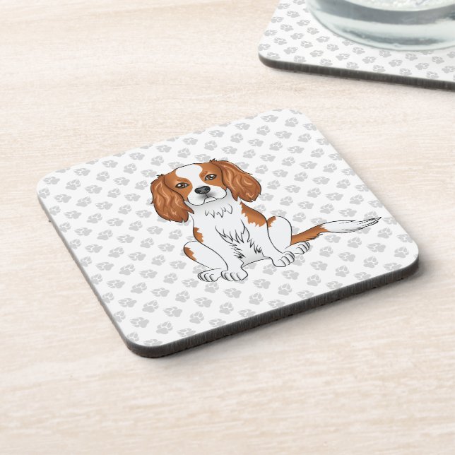 Posavasos Cavalier King Charles Spaniel & Patas de Blenheim (Lado Izquierdo)