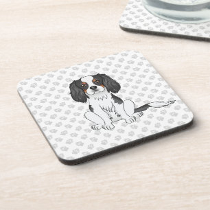 Posavasos Cavalier King Charles Spaniel Tricolor Perro y Pat