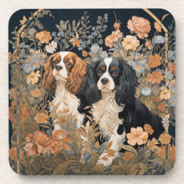 Posavasos Cavalier King Charles Spaniels Tapestry Style