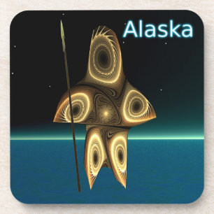 Posavasos Cazador inuit fractal
