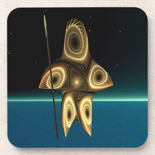 Posavasos Cazador inuit fractal