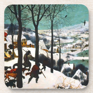 Posavasos Cazadores en el paisaje de la nieve Pieter Bruegel