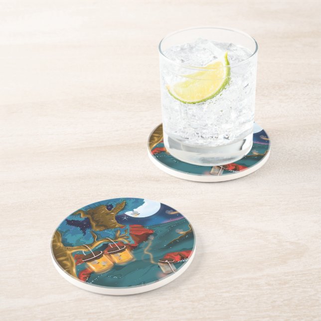 Posavasos Cazando Luciérnagas (Lado)