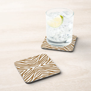 Posavasos Cebra neutra del azúcar marrón