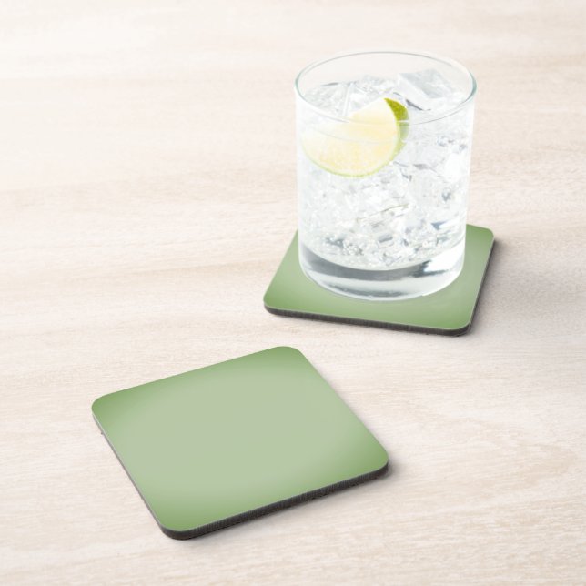 Posavasos Celadón Verde Jade Sólido (Lado Derecho)