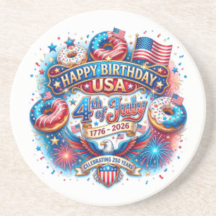 Posavasos Celebra el cumpleaños número 250 de Estados Unidos