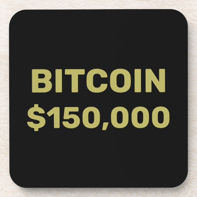 Posavasos Celebración del Bitcoin 150000 (Frente)