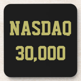 Posavasos Celebración del mercado de valores NASDAQ 30000