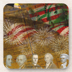 Posavasos Celebrar el Día de la Independencia