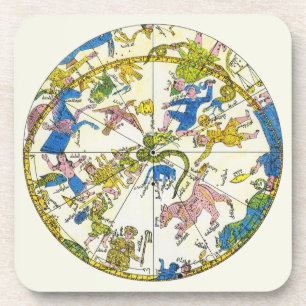 Posavasos Celeste Antiguo, Esfera Árabe, Constelaciones