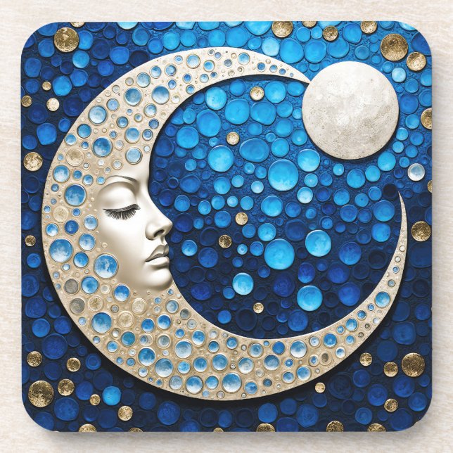 Posavasos Celeste: Mujer en la luna (Frente)