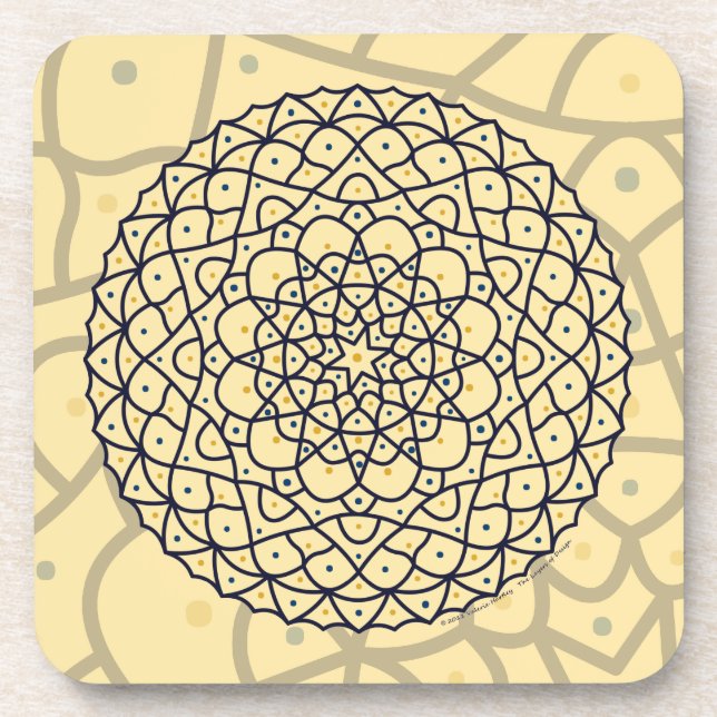 Posavasos Celestial Day Square Coaster (Frente)