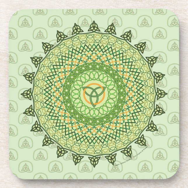 Posavasos Celtic St. Patty's Day Square Coaster (Frente)
