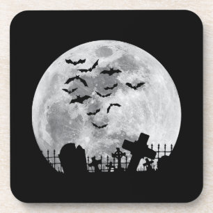 Posavasos Cementerio de la Luna Llena de Halloween Graveyard