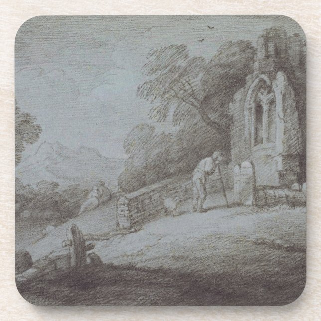 Posavasos Cementerio de Thomas Gainsborough el | con la (Frente)