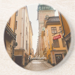 Posavasos Centro histórico, Estocolmo, Suecia Recuerdo