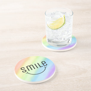 Posavasos Cerámica de gradiente de gradiente de arco iris so