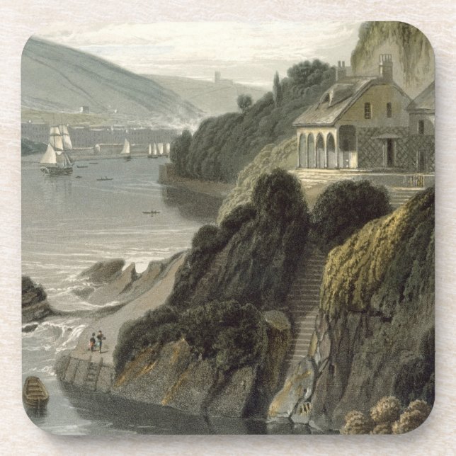 Posavasos Cerca de Kingswear, en el dardo, Devon, del (Frente)