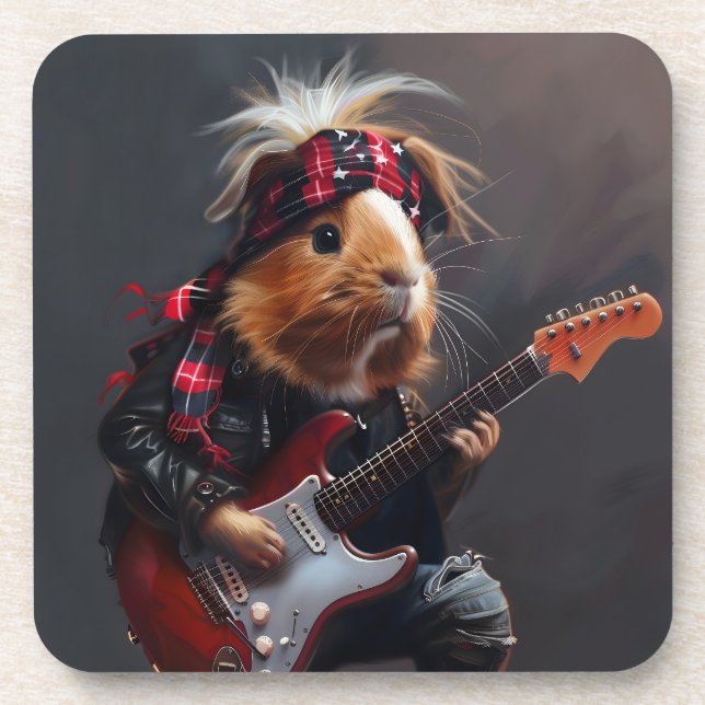 Posavasos Cerdo de Rock n Roll (Frente)