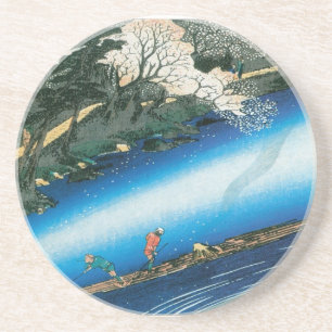 Posavasos Cerezos sobre el río, Arashiyama, Japón