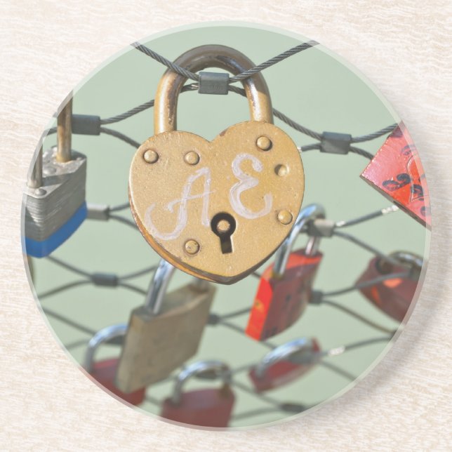 Posavasos Cerradura del Amor (Frente)