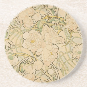 Posavasos Cervatillo 1897 de los rosas del Peony de los