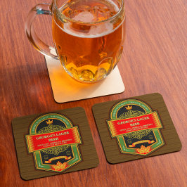 Posavasos Cerveza Detallada Elaborada en Casa Personalizada 